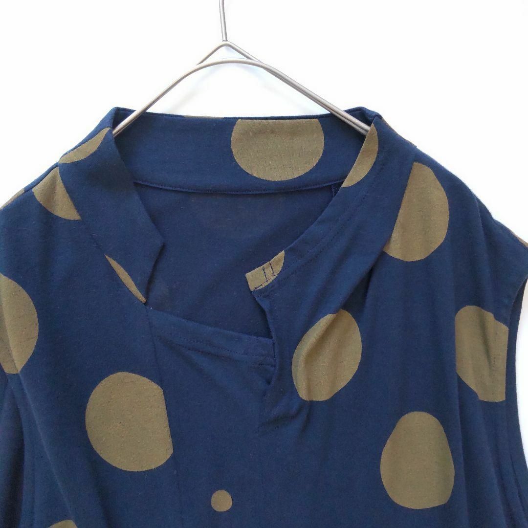 Sensounico - 美品 慈雨 ジウ ノースリーブ ドット Sensounico - 美品 慈雨 ジウ ノースリーブ ドット