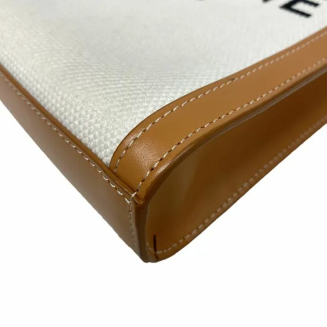 CELINE - 【美品】CELINE ミニバーティカルカバ 2WAY ナチュラル CELINE - 【美品】CELINE ミニバーティカルカバ 2WAY ナチュラル