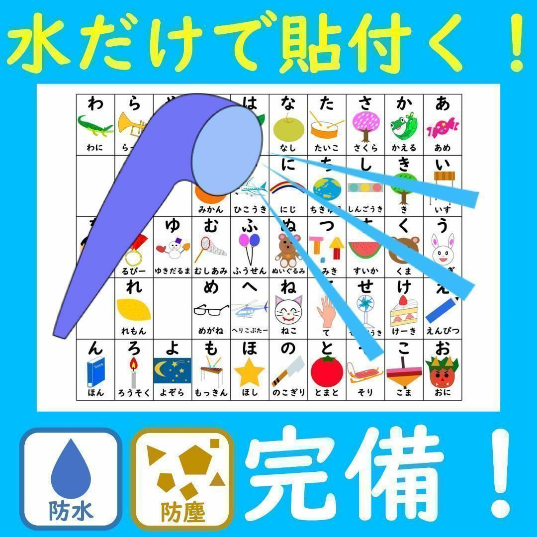 数え方 ポスター お風呂で楽しい！数え方一覧表 ものの数え方一覧表 計算ドリル キッズ/ベビー/マタニティのおもちゃ(お風呂のおもちゃ)の商品写真