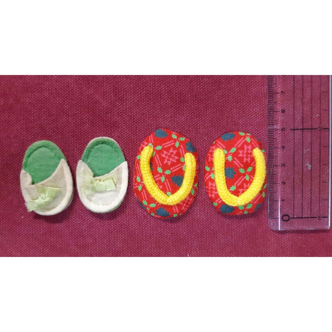 スリッパ ぞうり ミニチュア まとめ売り ハンドメイドのおもちゃ(ミニチュア)の商品写真