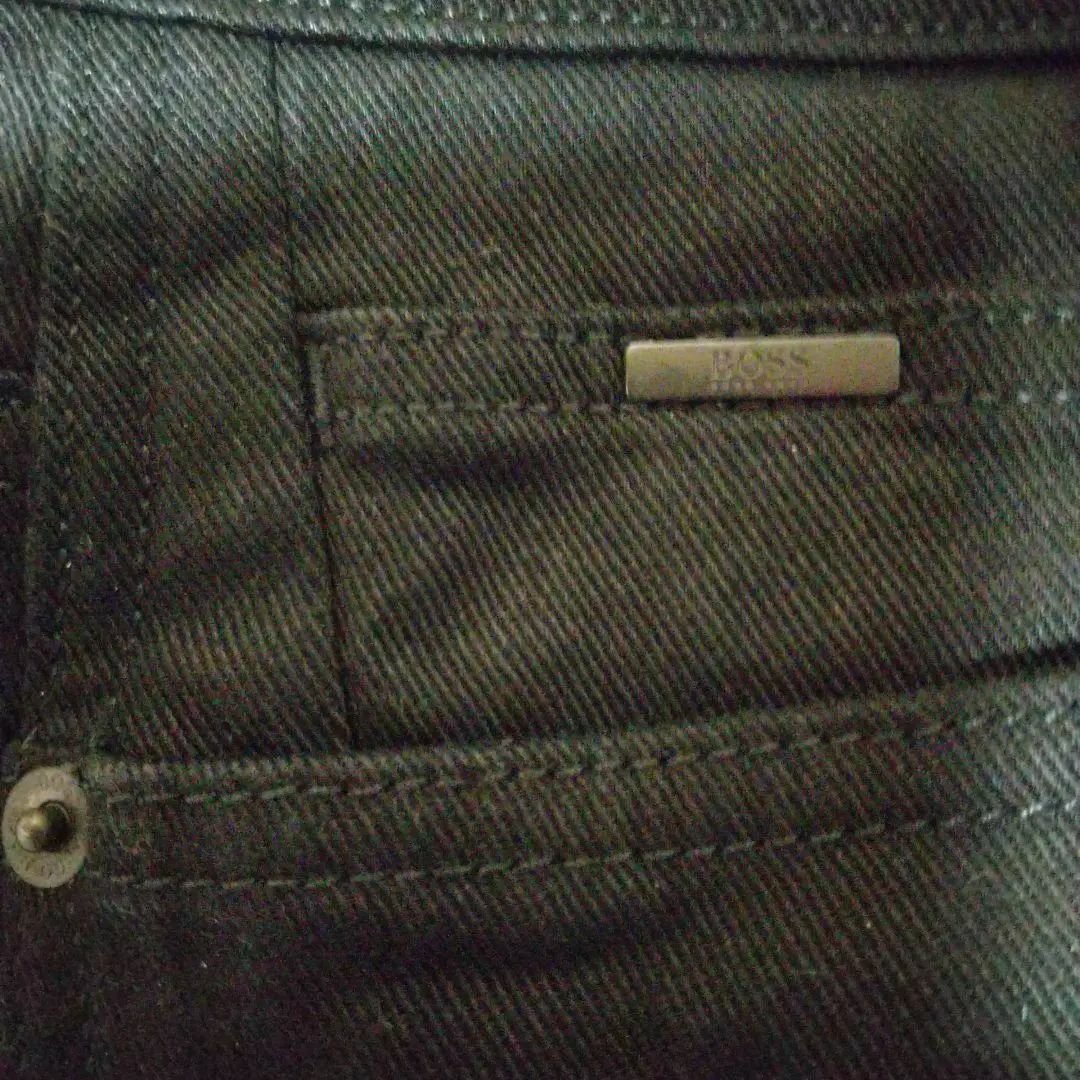 HUGO BOSS(ヒューゴボス)の新品未使用　BOSS　伊製Candiani　Denim ストレッチ　ジーンズ　黒 メンズのパンツ(デニム/ジーンズ)の商品写真