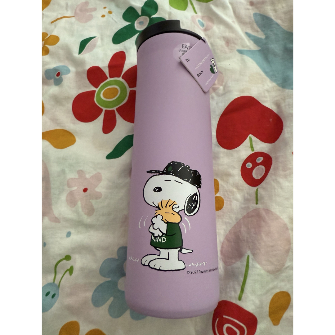 Starbucks(スターバックス)のPEANUTS ステンレスボトル パープル 473ml インテリア/住まい/日用品のキッチン/食器(タンブラー)の商品写真