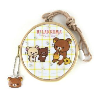 リラックマ コインケース ポーチ イエロー 小物入れ 小銭入れ(キャラクターグッズ)