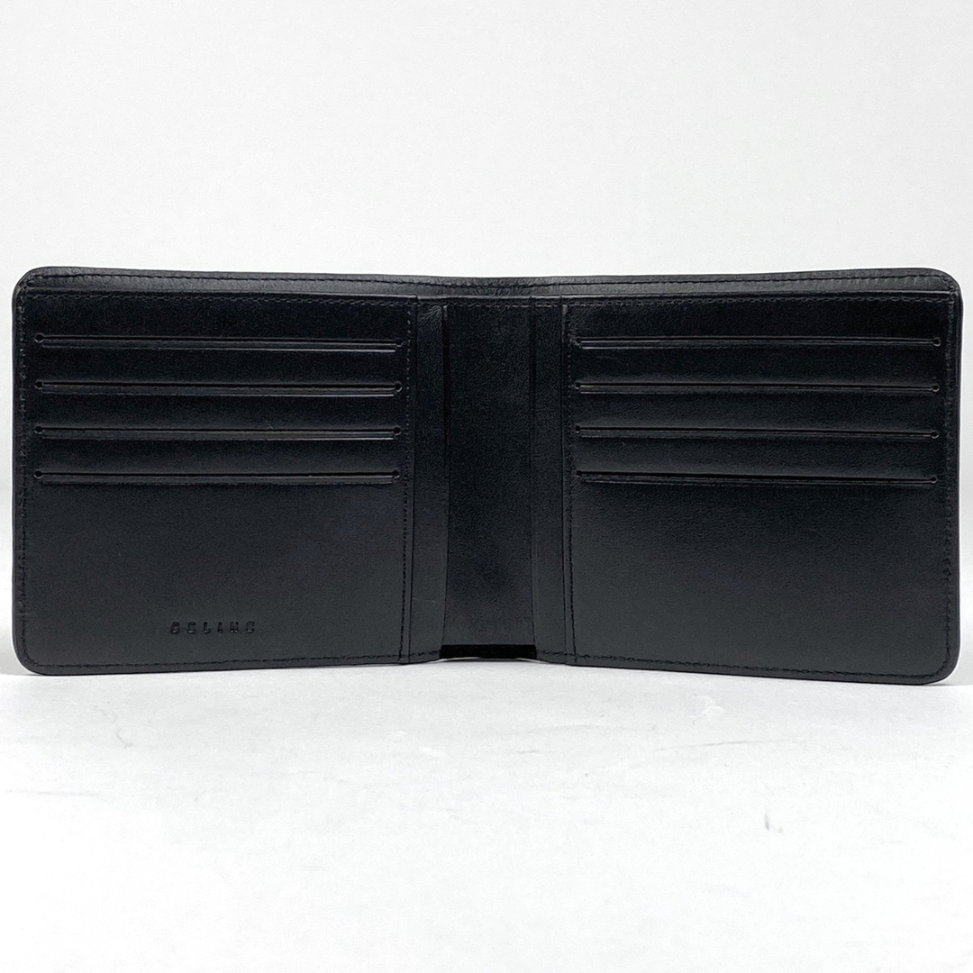 CELINE - セリーヌ マカダム柄 二つ折り 財布 レディース 【中古 CELINE - セリーヌ マカダム柄 二つ折り 財布 レディース 【中古
