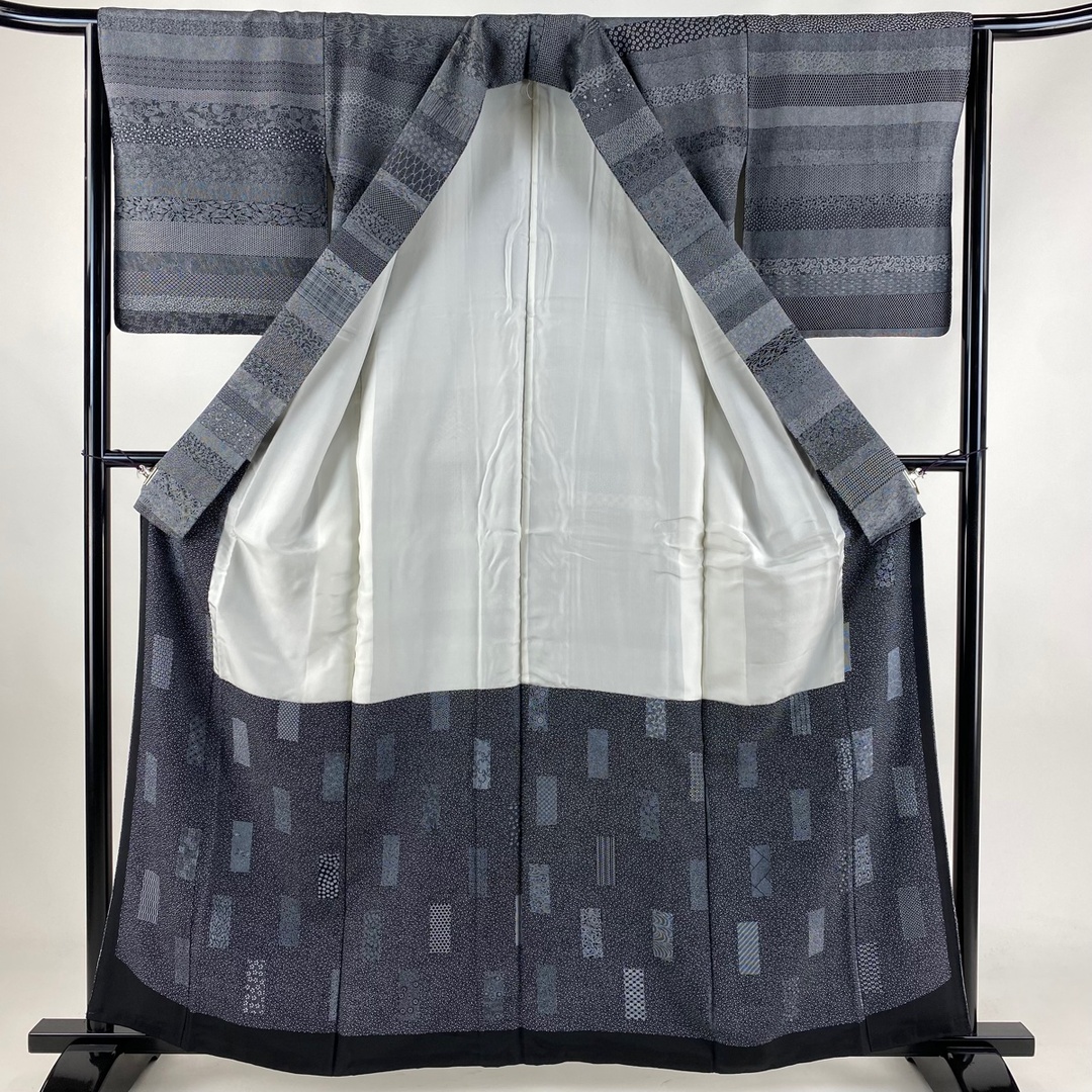 美品 江戸小紋寄せ柄 丈159.5 裄67.5