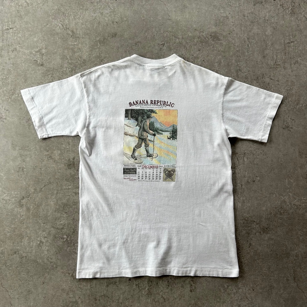 Banana Republic - 90s バナナリパブリック ヴィンテージポケットtシャツ USA製 ホワイト