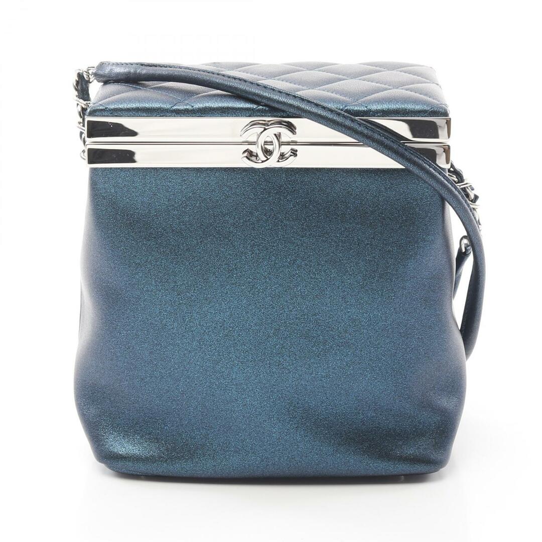 CHANEL - シャネル CHANEL ココマーク ショルダーバッグ バッグ レザー レディース グリーン系 【中古】