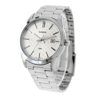 カシオ(CASIO)の【新品】カシオ CASIO 腕時計 メンズ MTP-VD03D-7ADF チープカシオ スタンダード クォーツ 電池式 ホワイトxシルバー アナログ表示(腕時計(アナログ))