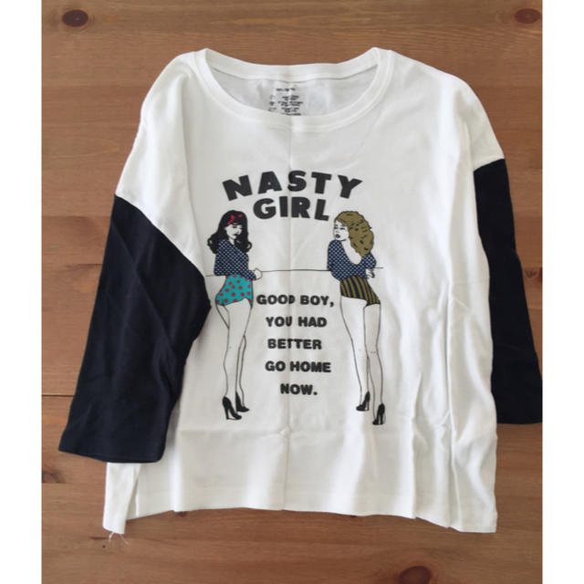 SLY(スライ)のSLY☆NASTYGIRL☆7分T☆オリジナルプリント#ロゴT レディースのトップス(Tシャツ(長袖/七分))の商品写真