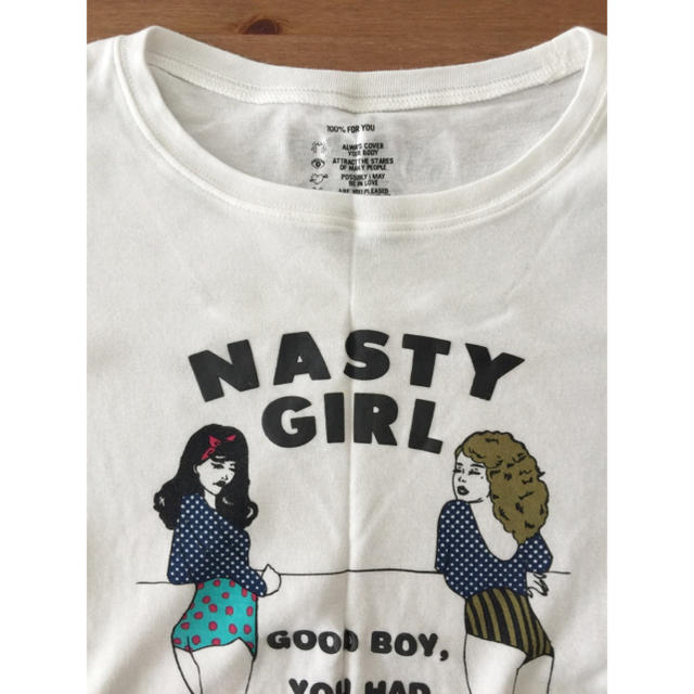 SLY(スライ)のSLY☆NASTYGIRL☆7分T☆オリジナルプリント#ロゴT レディースのトップス(Tシャツ(長袖/七分))の商品写真