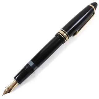 モンブラン(MONTBLANC)の良品○MONTBLANC モンブラン マイスターシュテュック No.146 ペン先14K EFニブ ロゴ刻印 ホワイトスター 吸引式 ブラック ゴールド 万年筆(ペン/マーカー)