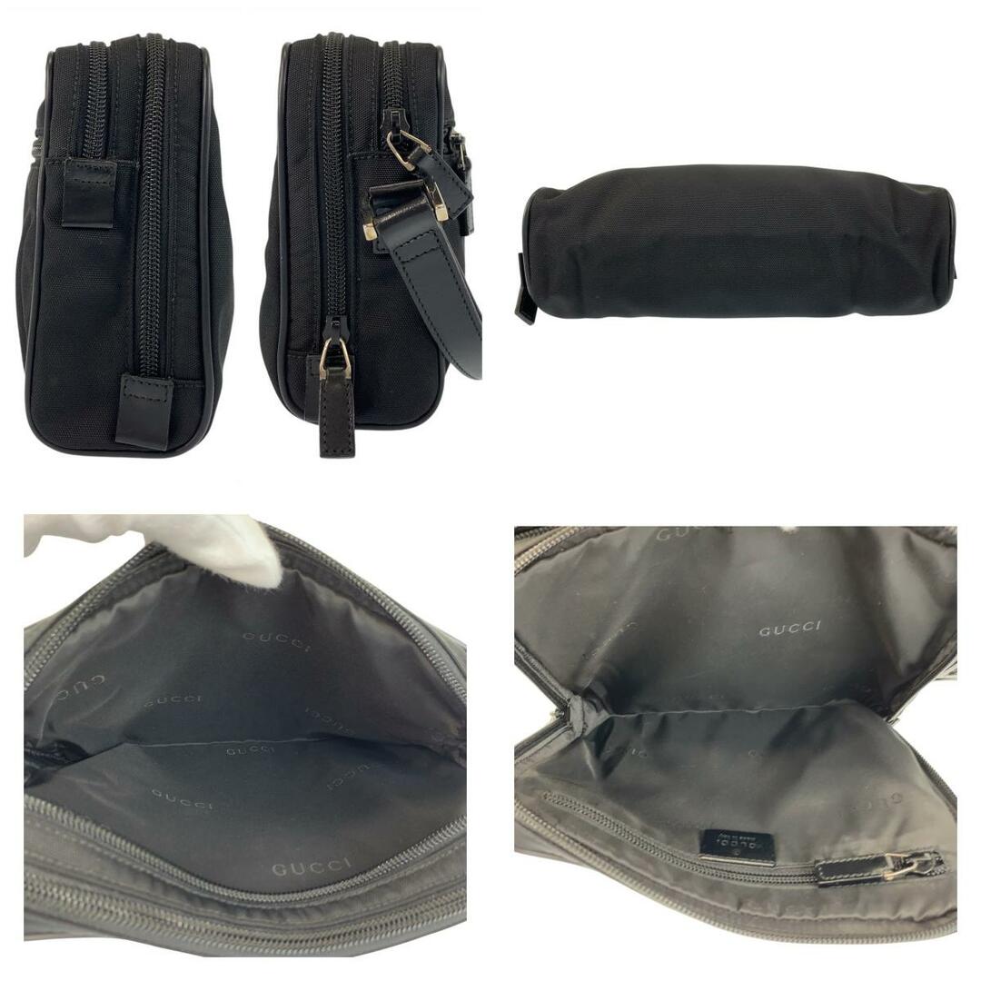 GUCCI - 美品 GUCCI グッチ ブラック 黒 シルバー金具 ナイロン GUCCI - 美品 GUCCI グッチ ブラック 黒 シルバー金具 ナイロン