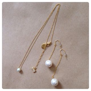 ビームス(BEAMS)の♡BEAMS♡パールネックレス＆ピアス(ネックレス)