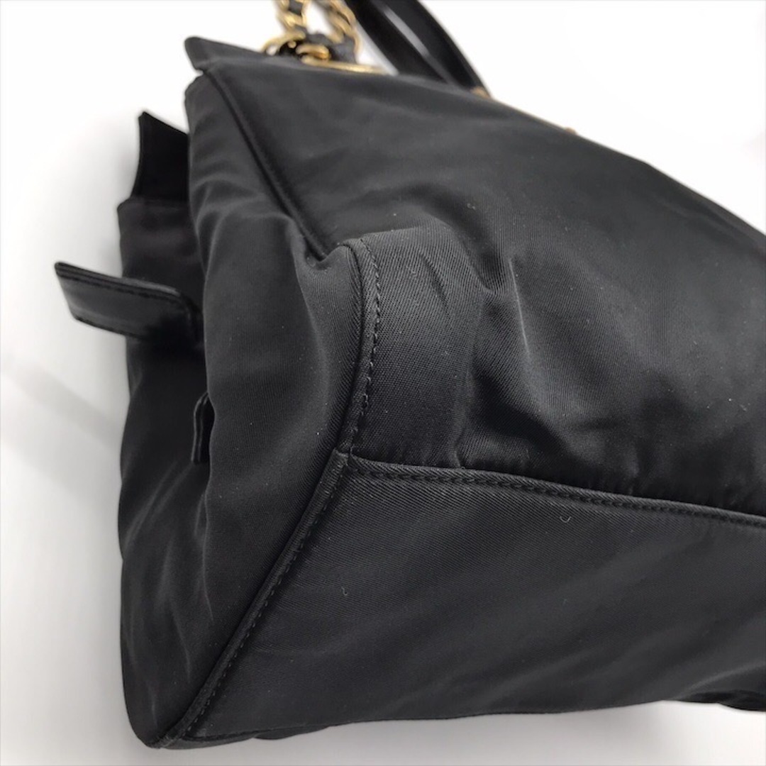 PRADA - 良品 PRADA プラダ 三角ロゴ プレート ナイロン PRADA - 良品 PRADA プラダ 三角ロゴ プレート ナイロン