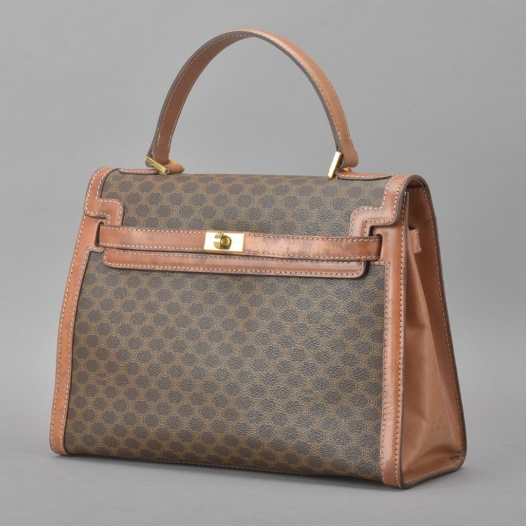 CELINE - CELINE◇セリーヌ マカダム ハンドバッグ PVCレザー CELINE - CELINE◇セリーヌ マカダム ハンドバッグ PVCレザー