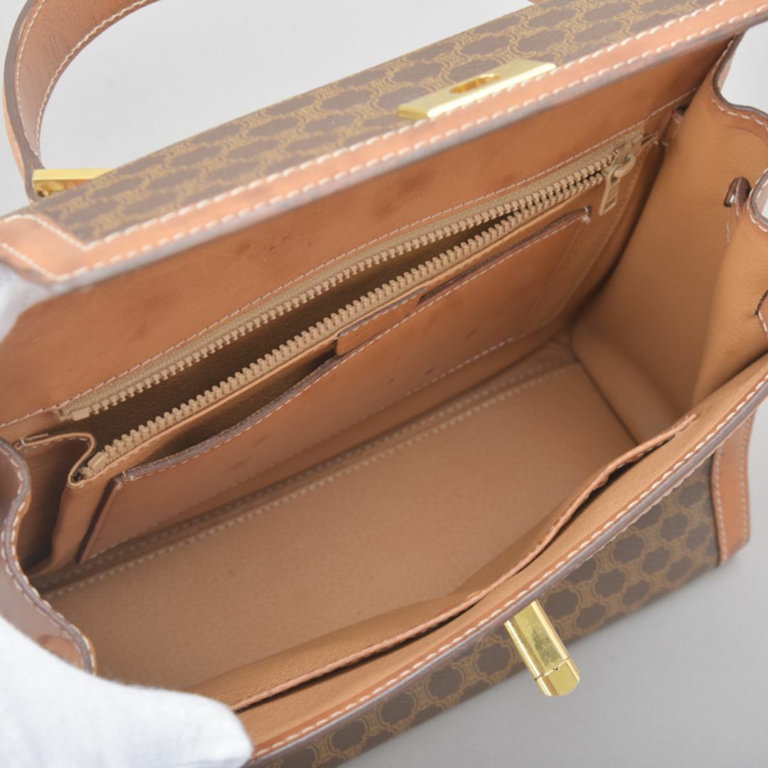 CELINE - CELINE◇セリーヌ マカダム ハンドバッグ PVCレザー CELINE - CELINE◇セリーヌ マカダム ハンドバッグ PVCレザー
