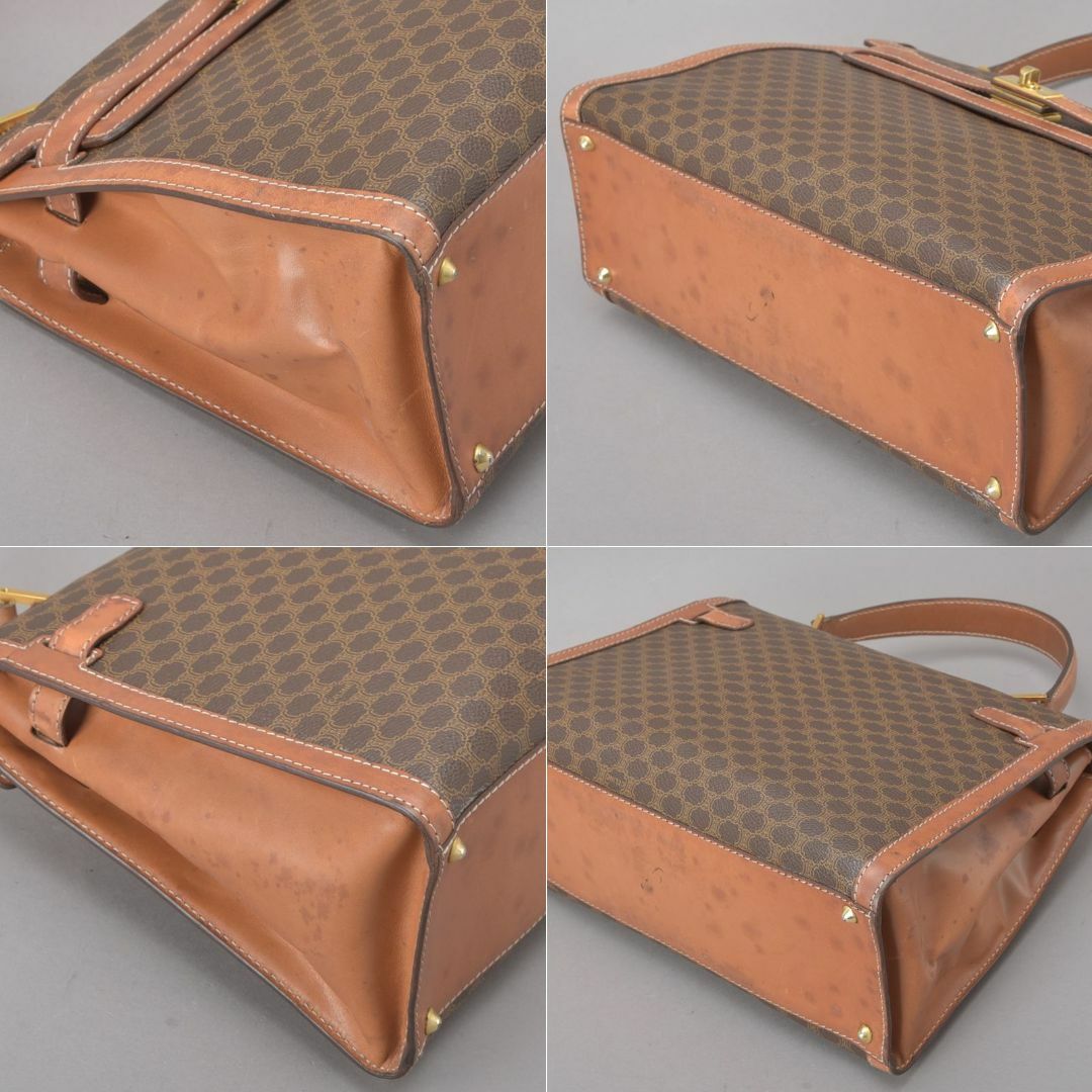 CELINE - CELINE◇セリーヌ マカダム ハンドバッグ PVCレザー CELINE - CELINE◇セリーヌ マカダム ハンドバッグ PVCレザー