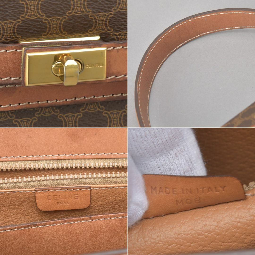 CELINE - CELINE◇セリーヌ マカダム ハンドバッグ PVCレザー CELINE - CELINE◇セリーヌ マカダム ハンドバッグ PVCレザー