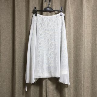 ジャーナルスタンダード(JOURNAL STANDARD)のナチュラルスタンダード  シフォン×花柄重ね着風スカート(ひざ丈スカート)