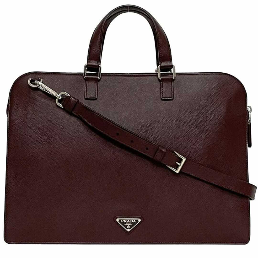 PRADA - プラダ 2way ビジネスバッグ f-22992 ボルドー GRANATO PRADA - プラダ 2way ビジネスバッグ f-22992 ボルドー GRANATO