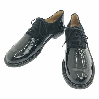 コムデギャルソンオム(COMME des GARCONS HOMME)の【美品】  COMME des GARCONS HOMME / コムデギャルソンオム | 90s 田中オム スエード切替 エナメル サドルシューズ | 25 | ブラック | メンズ(ドレス/ビジネス)