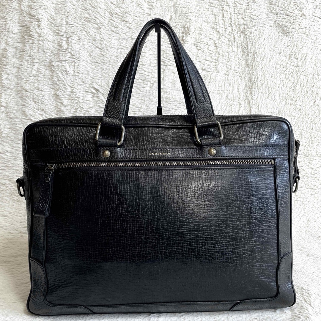 BURBERRY - 美品 BURBERRY オールレザー 2way ビジネスバッグ BURBERRY - 美品 BURBERRY オールレザー 2way ビジネスバッグ