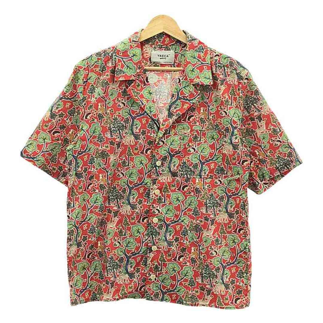 YAECA WRITE / ヤエカライト | 2018SS | CAMP SHIRT DOE A DEER RED キャンプ コットン シャツ 動物柄 | M | マルチカラー | メンズ メンズのトップス(Tシャツ/カットソー(半袖/袖なし))の商品写真