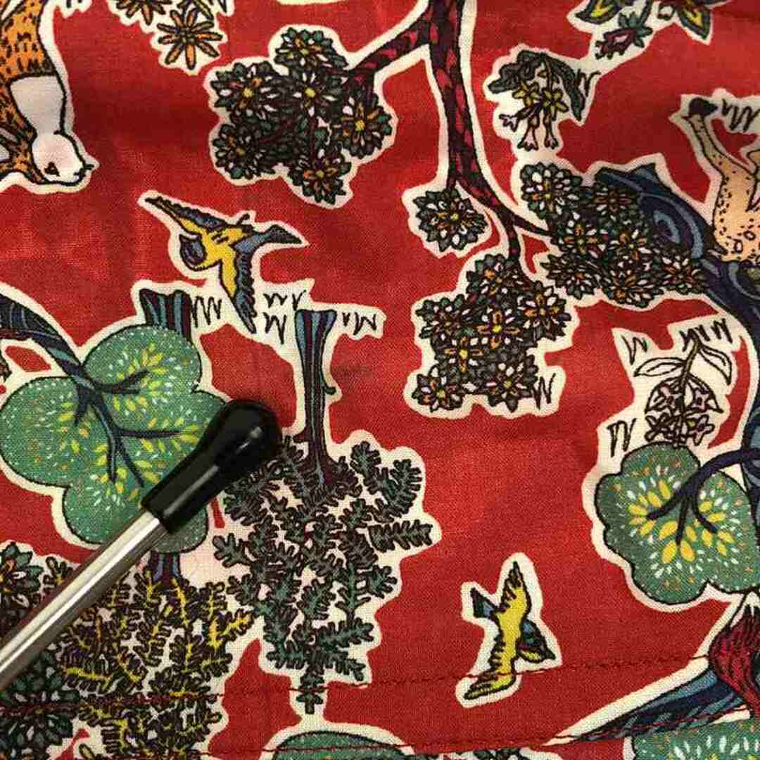 YAECA WRITE / ヤエカライト | 2018SS | CAMP SHIRT DOE A DEER RED キャンプ コットン シャツ 動物柄 | M | マルチカラー | メンズ メンズのトップス(Tシャツ/カットソー(半袖/袖なし))の商品写真