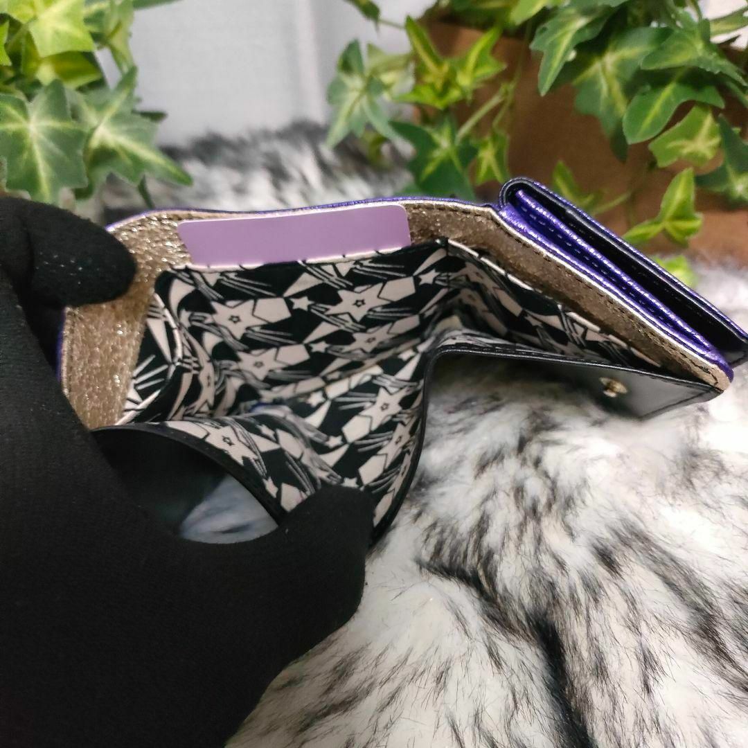 ANNA SUI - 希少 アナスイ 三つ折り財布 パープル ANNA SUI 財布 ANNA SUI - 希少 アナスイ 三つ折り財布 パープル ANNA SUI 財布