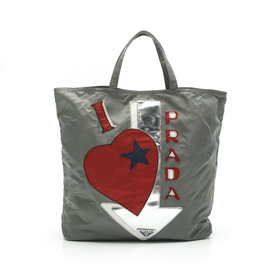 PRADA - プラダ PRADA トートバッグ バッグ ナイロン レディース グレー系 / マルチカラー 【中古】