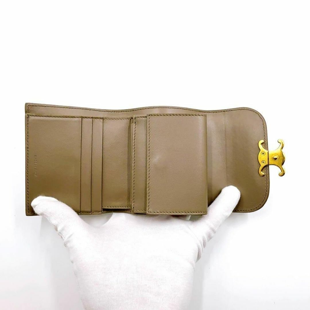 CELINE - ◇セリーヌ◇レザー/トリオンフ/折り財布/ブランド CELINE - ◇セリーヌ◇レザー/トリオンフ/折り財布/ブランド