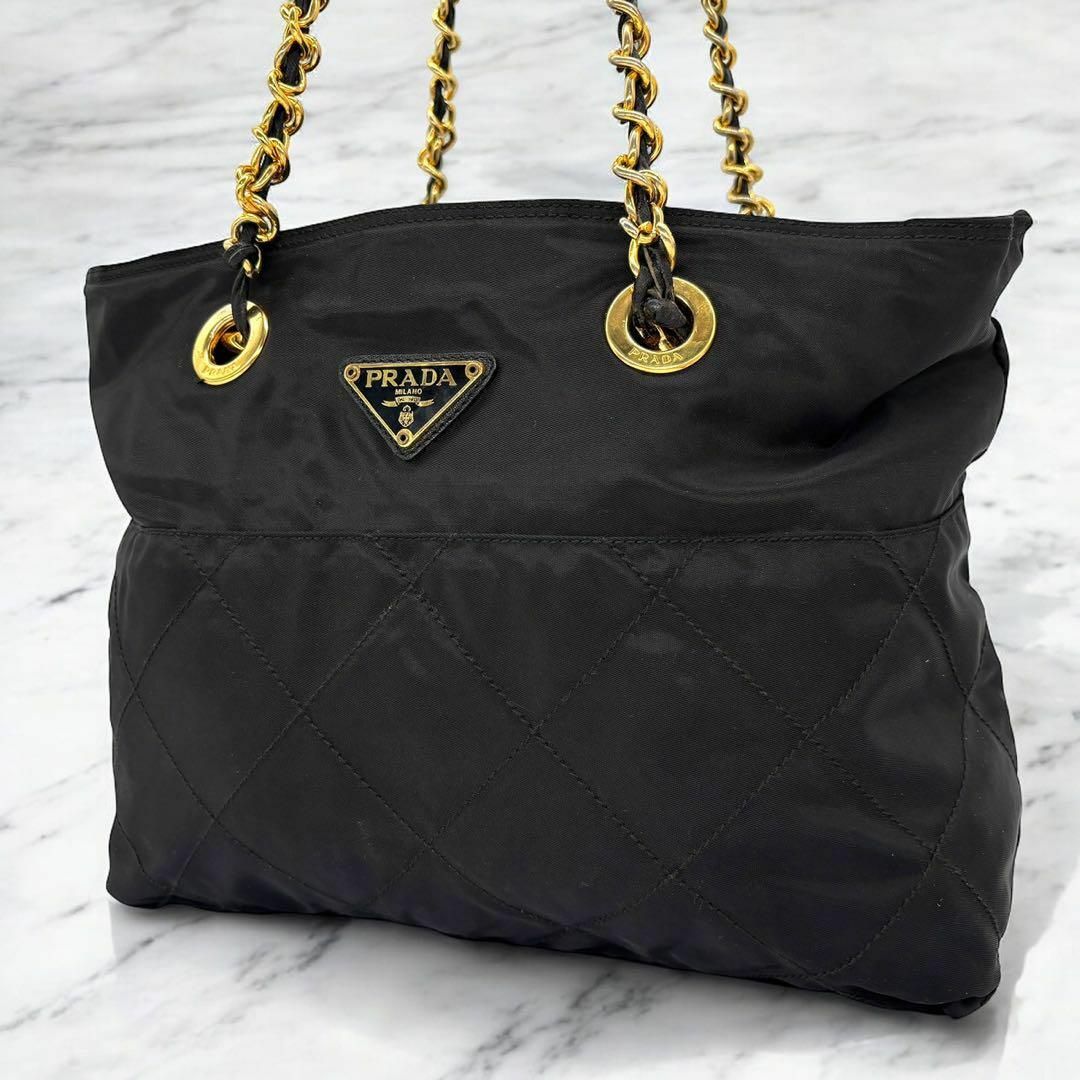 PRADA - 【美品】PRADA プラダ チェーンショルダーバッグ PRADA - 【美品】PRADA プラダ チェーンショルダーバッグ