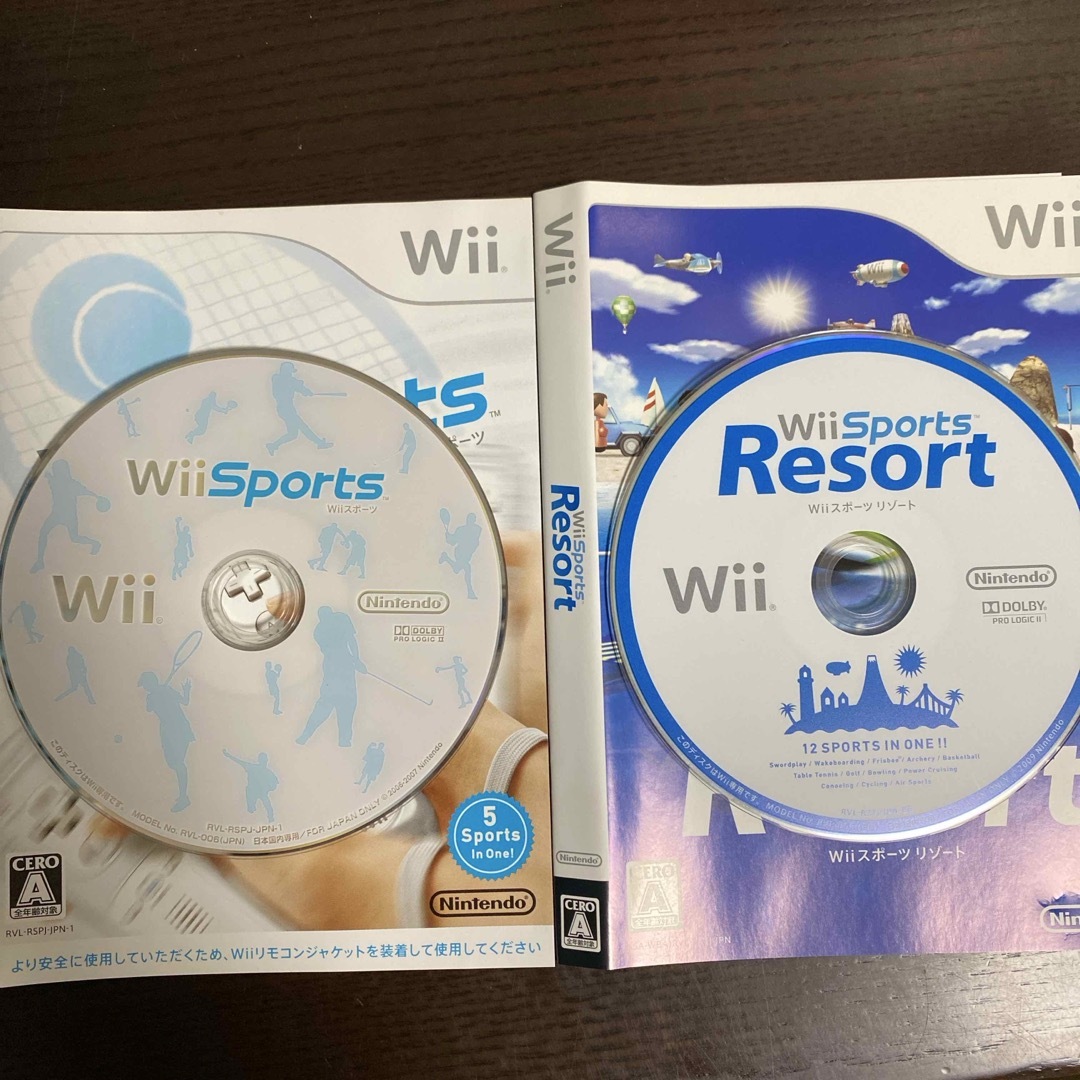 Wiiスポーツリゾート 2点セット ソフトのみ エンタメ/ホビーのゲームソフト/ゲーム機本体(家庭用ゲームソフト)の商品写真