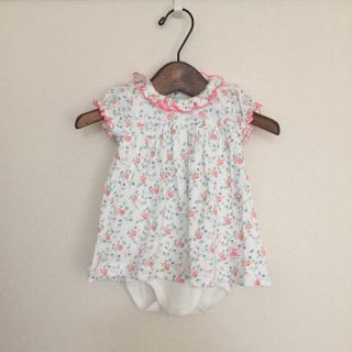 プチバトー(PETIT BATEAU)の【美品】プチバトー ドレスロンパース(ワンピース)