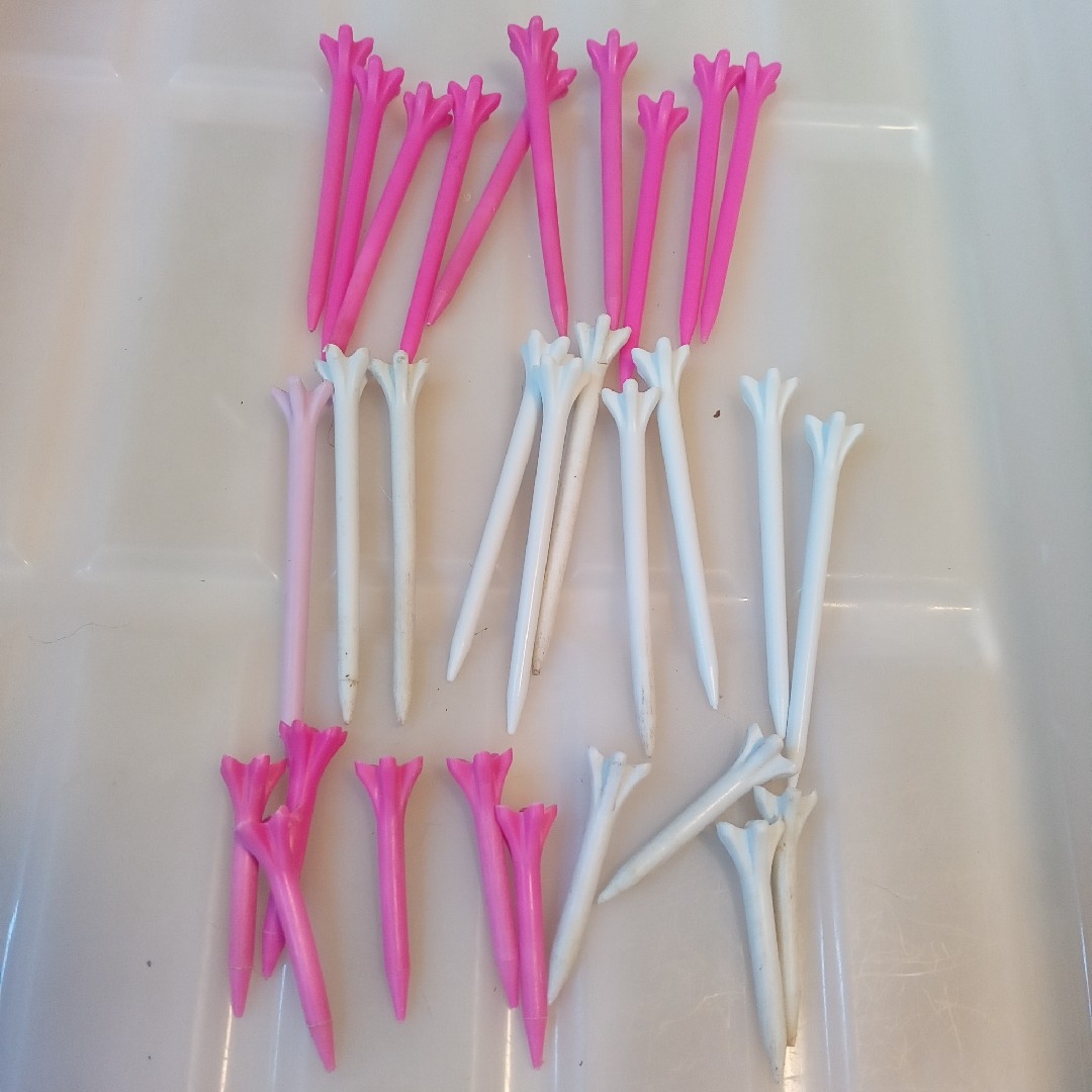ゴルフティー プラスチック5角 大20小10本 スポーツ/アウトドアのゴルフ(その他)の商品写真