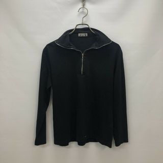 アニエスベー(agnes b.)の【agne's b】アニエスベー　トップス　カットソー　長袖　黒系　ブラック　ハーフジップ　カジュアル(カットソー(長袖/七分))