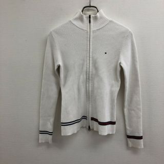 トミーヒルフィガー(TOMMY HILFIGER)の【TOMMY HIFIGER】トミー ヒルフィガー パーカー フルジップパーカー 長袖 S 白系(パーカー)