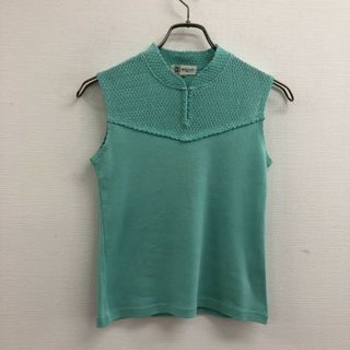 ミッシェルクラン(MICHEL KLEIN)の【MICHEL KLEIN】ミッシェルクラン タンクトップ ノースリーブトップス 38 緑系(タンクトップ)