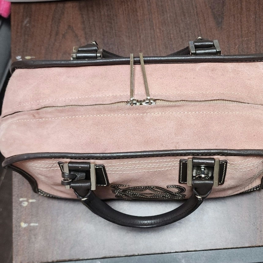 LOEWE - 希少 ロエベバッグLOEWEアマソナ28 スエード×レーザー LOEWE - 希少 ロエベバッグLOEWEアマソナ28 スエード×レーザー
