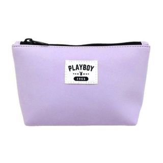 ポーチ　PLAYBOY　プレイボーイ　舟形　パープル　新品(ポーチ)