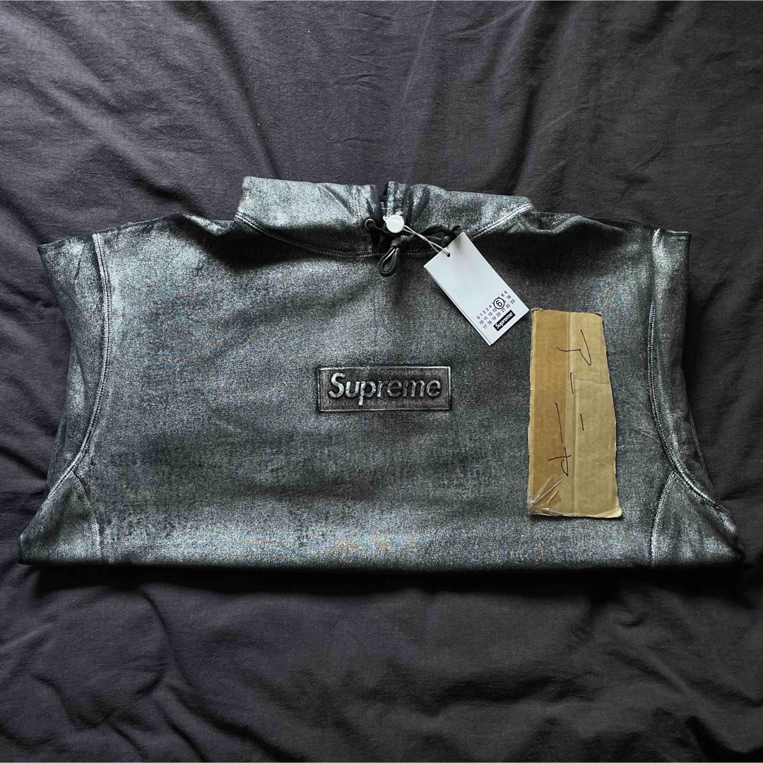 Supreme - supreme mm6 box logo ボックスロゴ パーカー L 黒 Supreme - supreme mm6 box logo ボックスロゴ パーカー L 黒