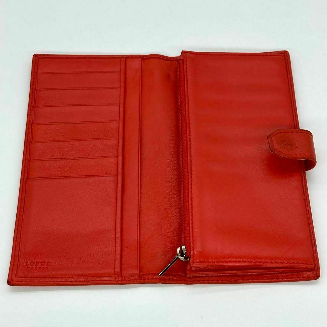 LOEWE - LOEWE ロエベ 二つ折り 長財布 本革 ナッパレザー LOEWE - LOEWE ロエベ 二つ折り 長財布 本革 ナッパレザー