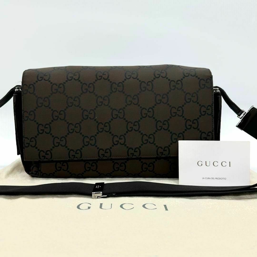 GUCCI - グッチ GUCCI ショルダーバッグ ブラウン キャンバス GUCCI - グッチ GUCCI ショルダーバッグ ブラウン キャンバス