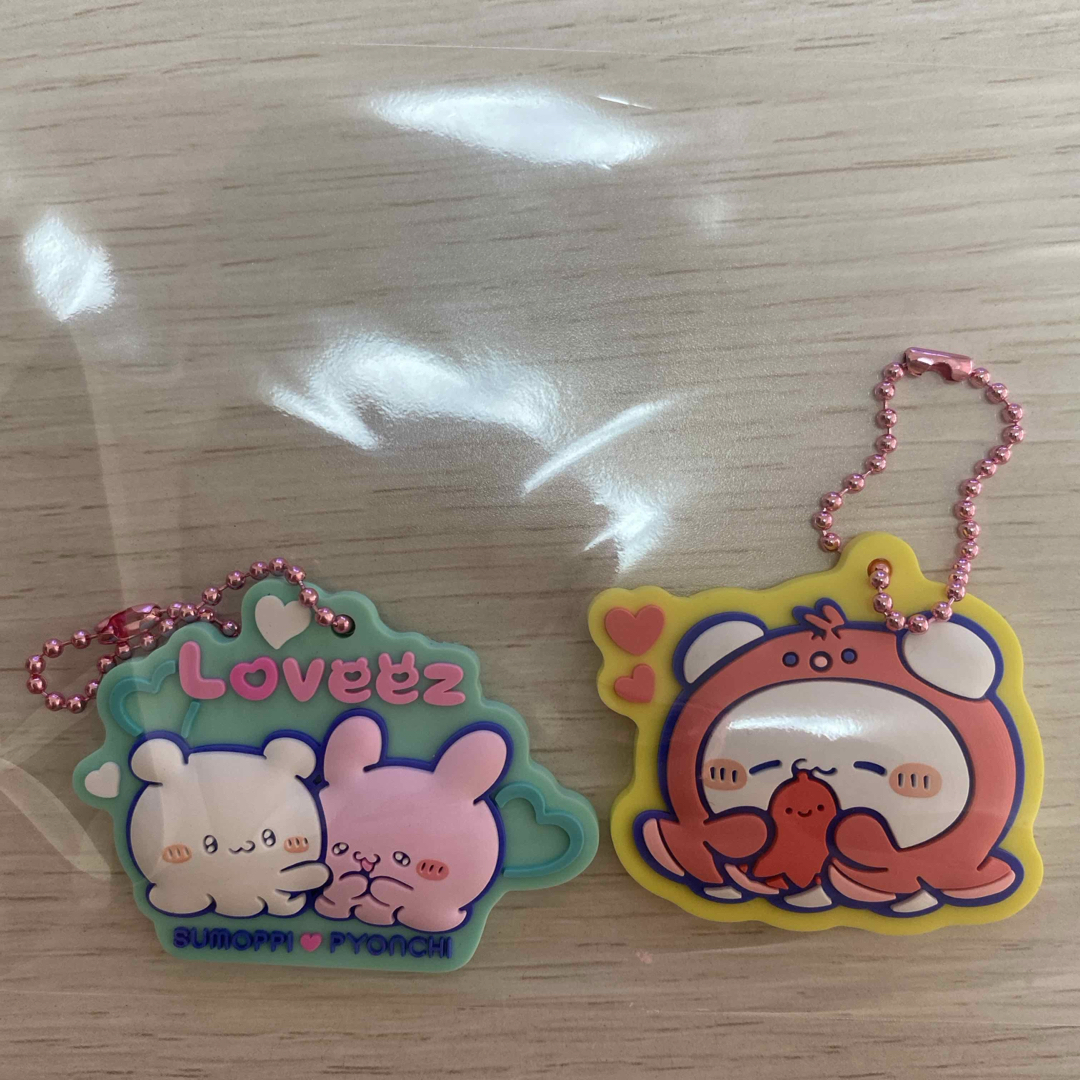 らぶいーず すもっぴ ラバーマスコットキーホルダー ラバマス 2つセット エンタメ/ホビーのアニメグッズ(キーホルダー)の商品写真