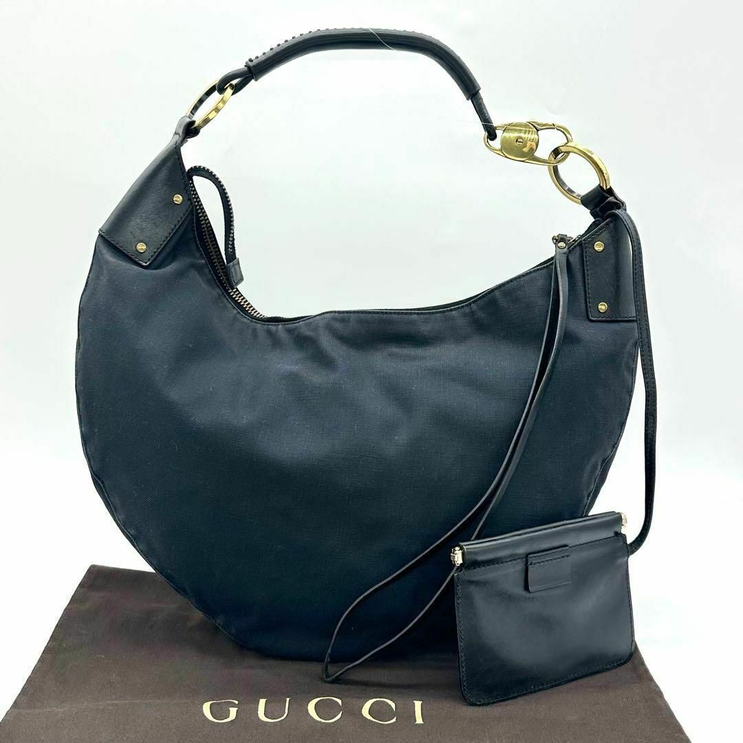 GUCCI - GUCCI グッチ ワンショルダーバッグ ハーフムーン GUCCI - GUCCI グッチ ワンショルダーバッグ ハーフムーン