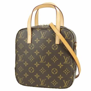ルイヴィトン(LOUIS VUITTON)のルイヴィトン ショルダーバッグ スポンティーニ モノグラム ヌメ革 レザー ブラウン ゴールド レディース 美品 4211(ショルダーバッグ)