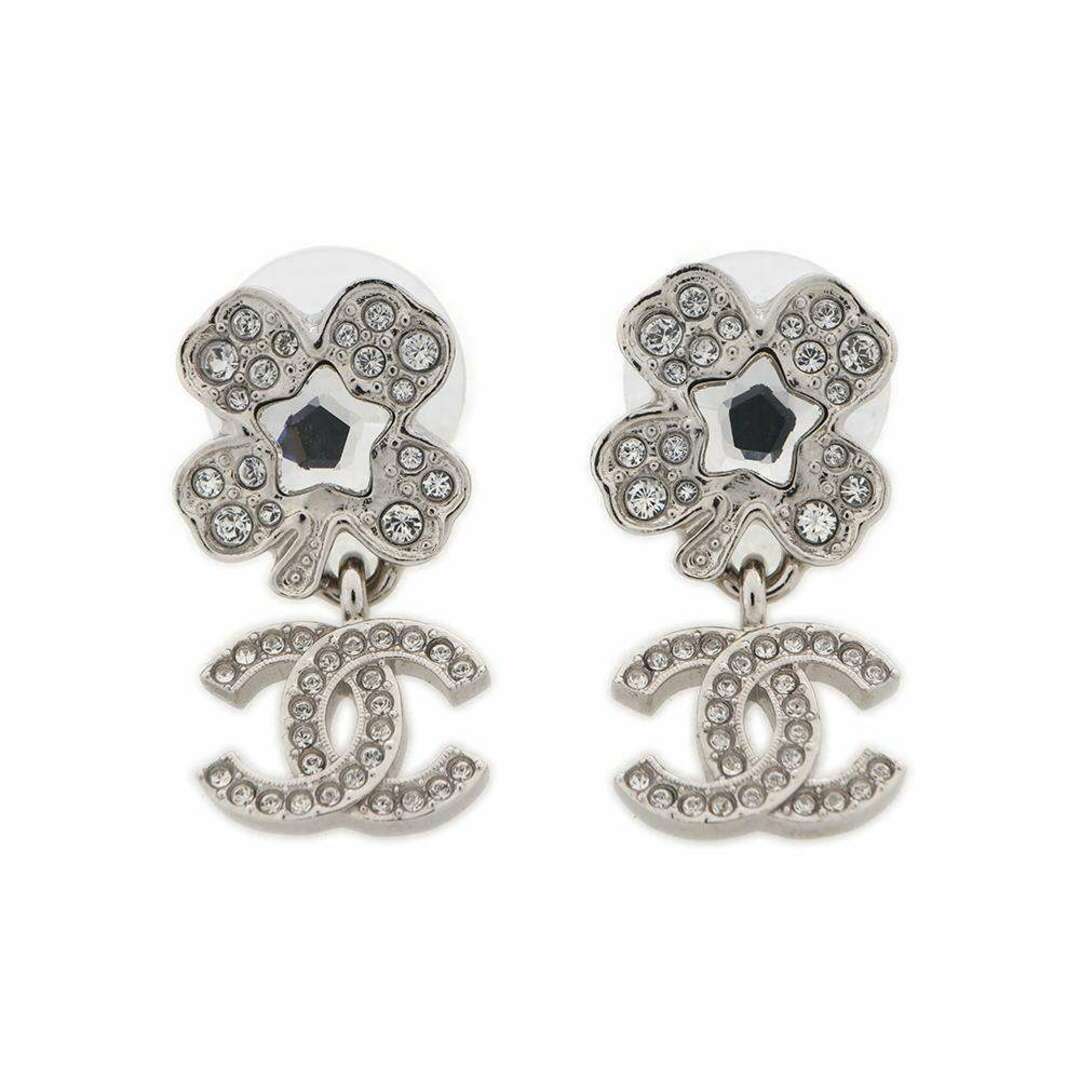 CHANEL - シャネル ピアス ココマーク クローバー ラインストーン B25P ABF239 CHANEL アクセサリー