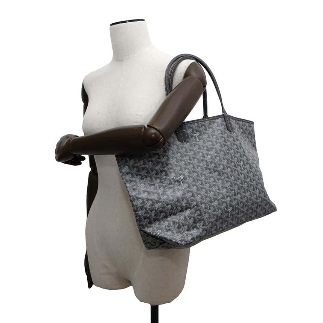 GOYARD - ゴヤール トートバッグ サンルイPM PVC/レザー GOYARD - ゴヤール トートバッグ サンルイPM PVC/レザー