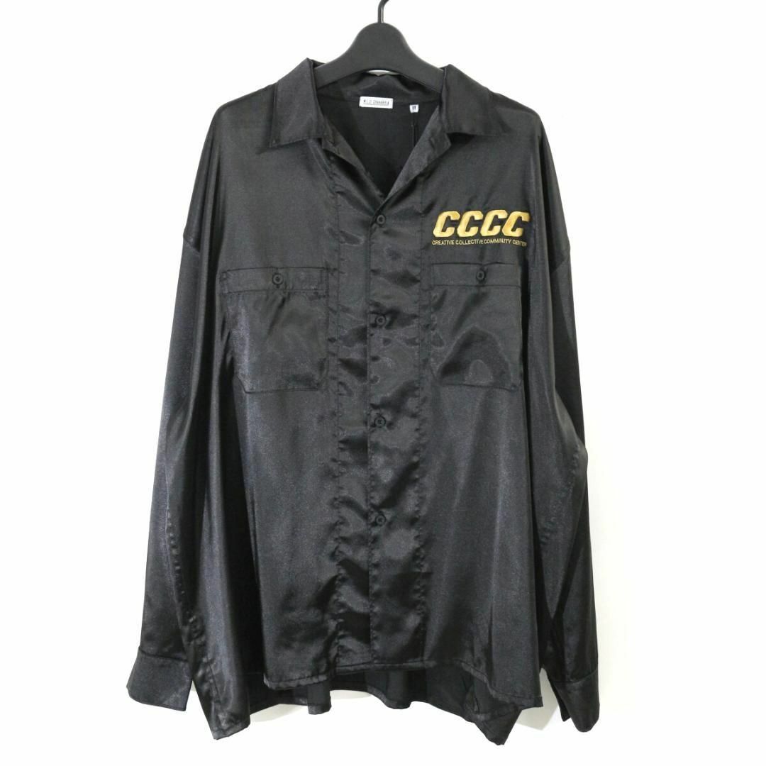 今ならほぼ即納！ WILLY CHAVARRIA - ウィリーチャバリア 24SS サテンオープン トップス
