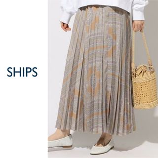 シップス(SHIPS)のSHIPS ペイズリープリーツスカート(ロングスカート)